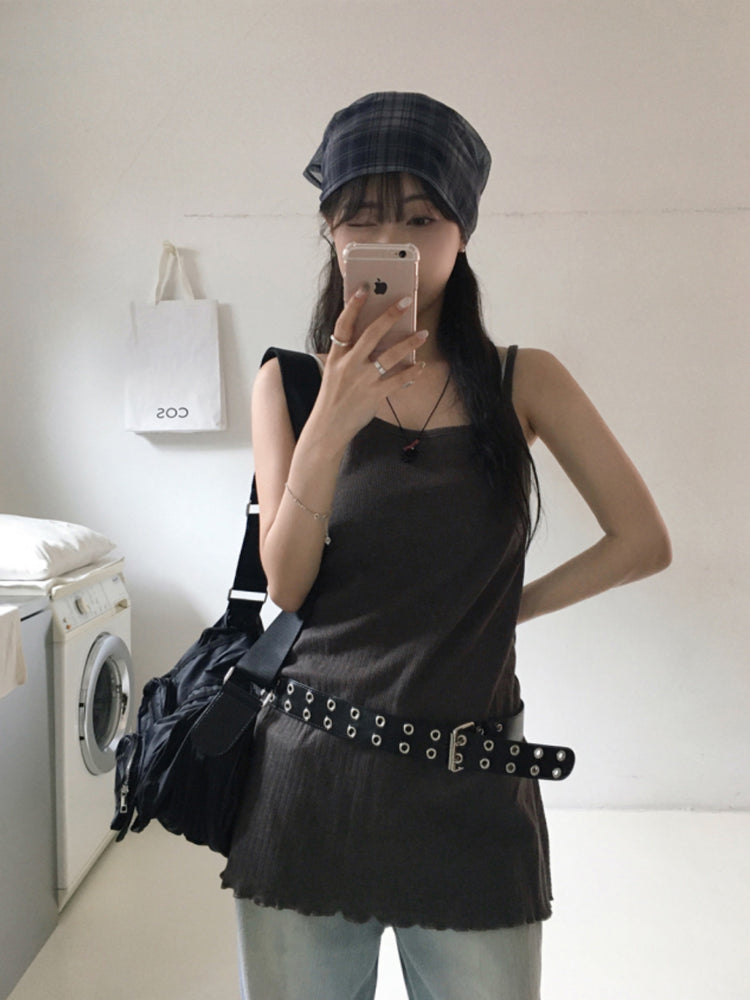 微透格紋三角巾