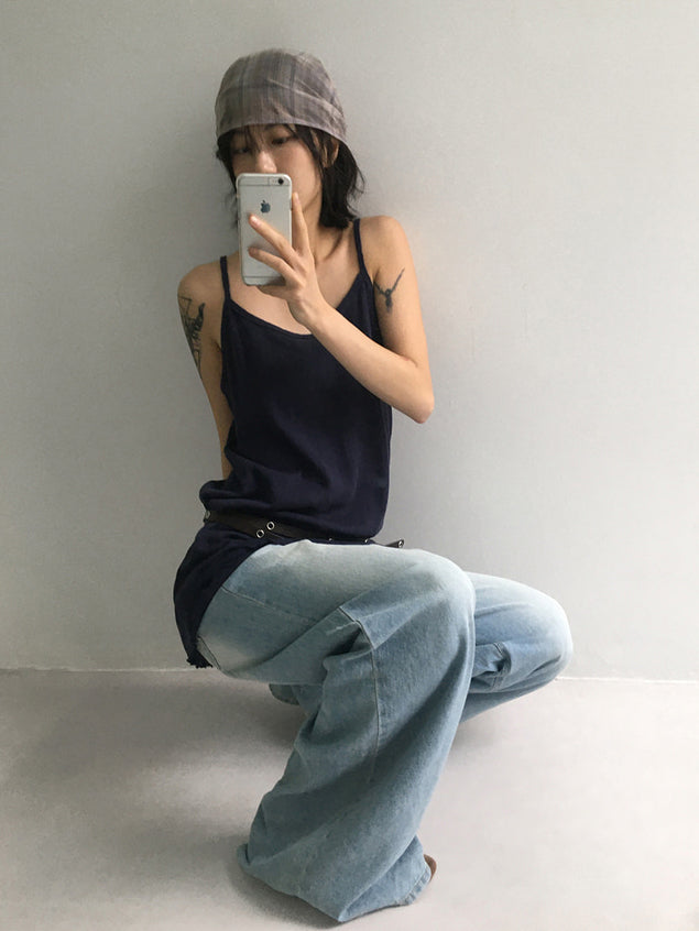 微透格紋三角巾