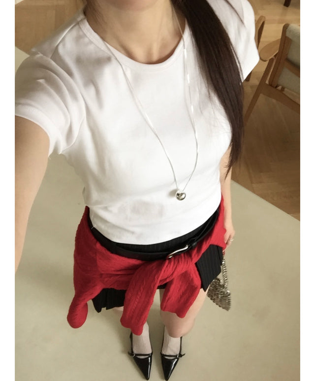 高質基礎標籤合身上衣
