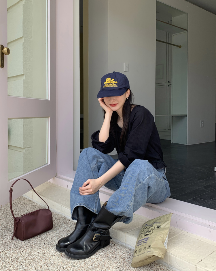 蕾絲邊垂帶細節上衣