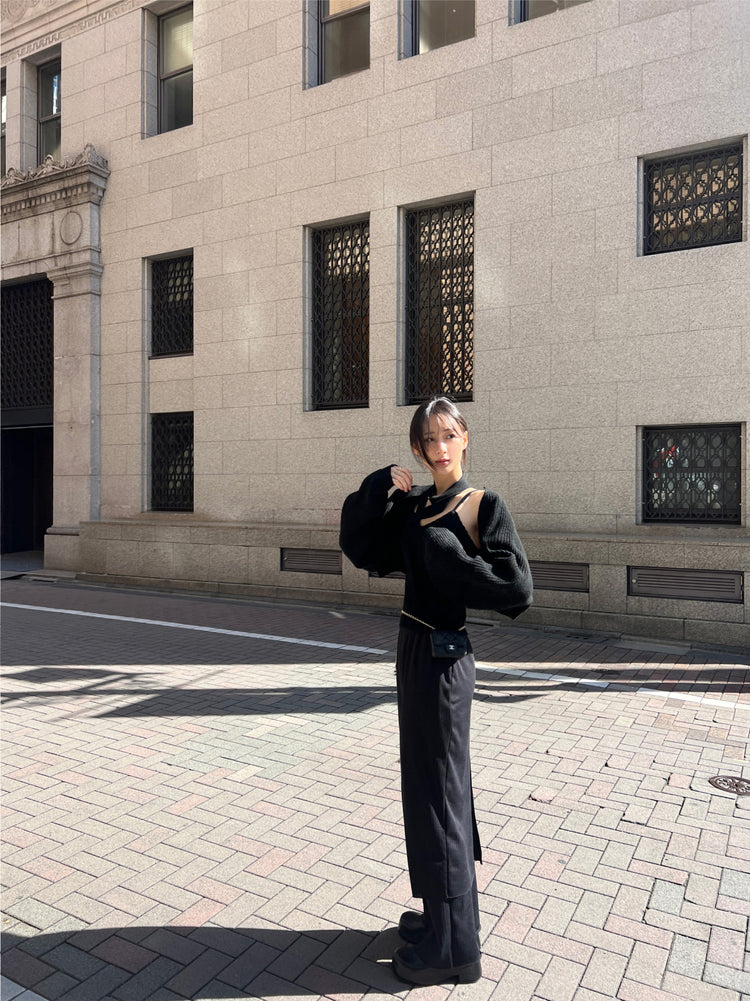 (現)高質花邊細節三件式套裝