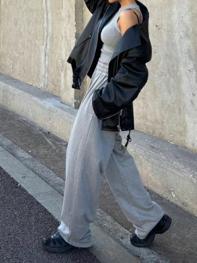 (現)破壞感弧下擺削肩背心套裝