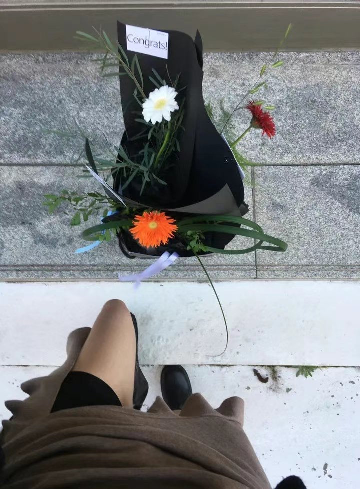 浪漫不規則垂帶細節連身裙上衣