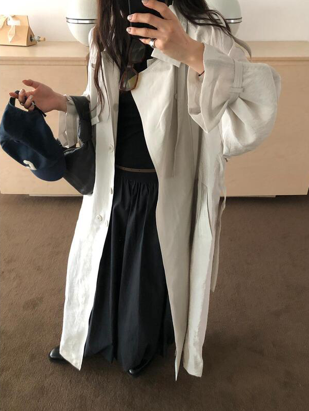 高級削肩低腰感空氣連身裙