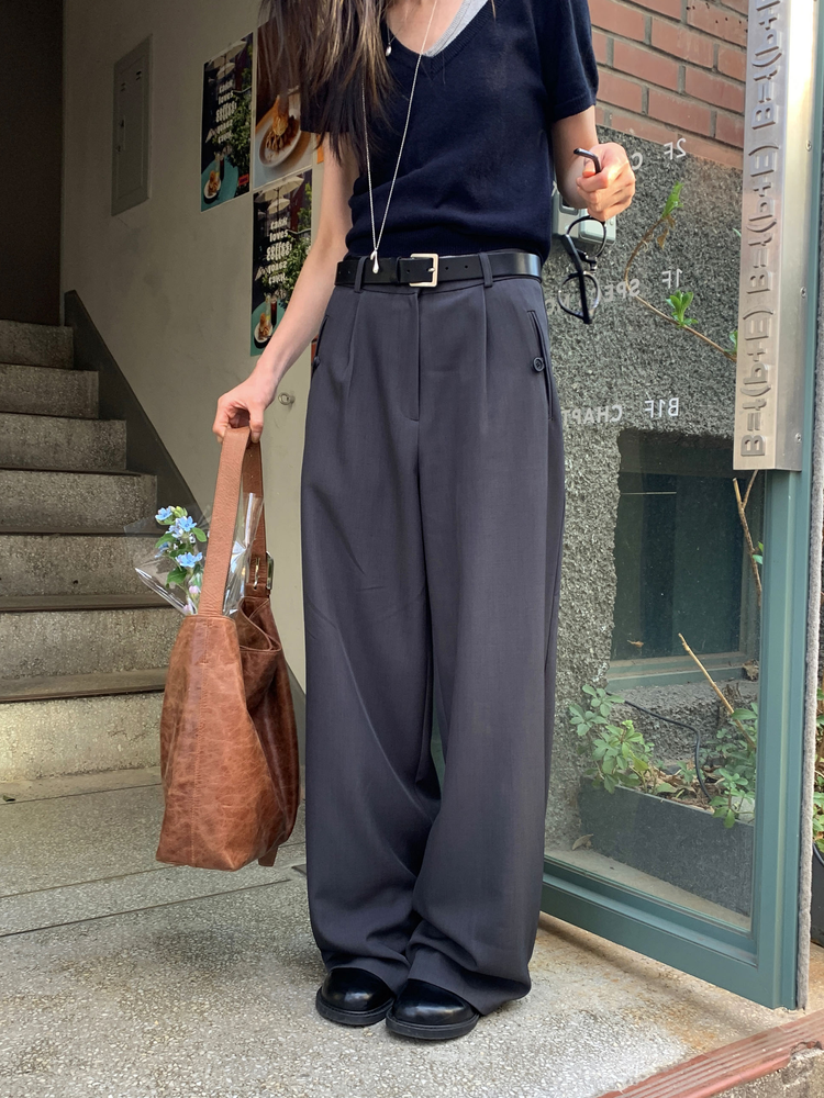 V領修腰針織上衣