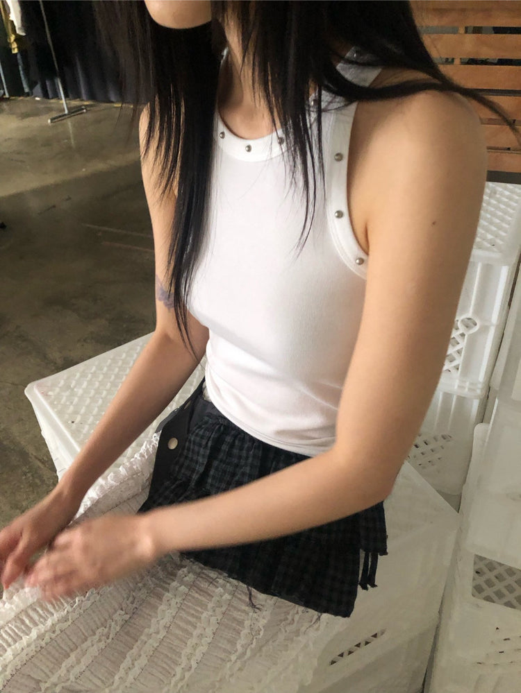 鉚釘基礎削肩背心