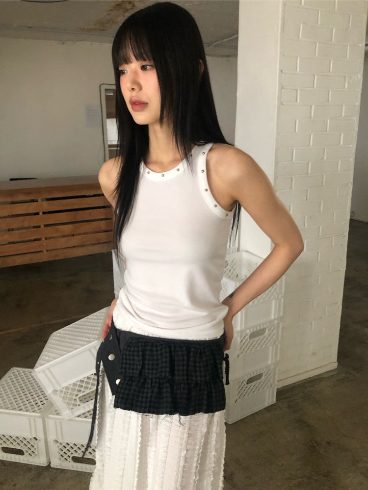 鉚釘基礎削肩背心