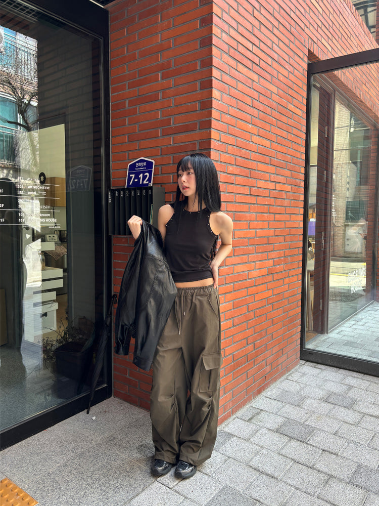 鉚釘基礎削肩背心