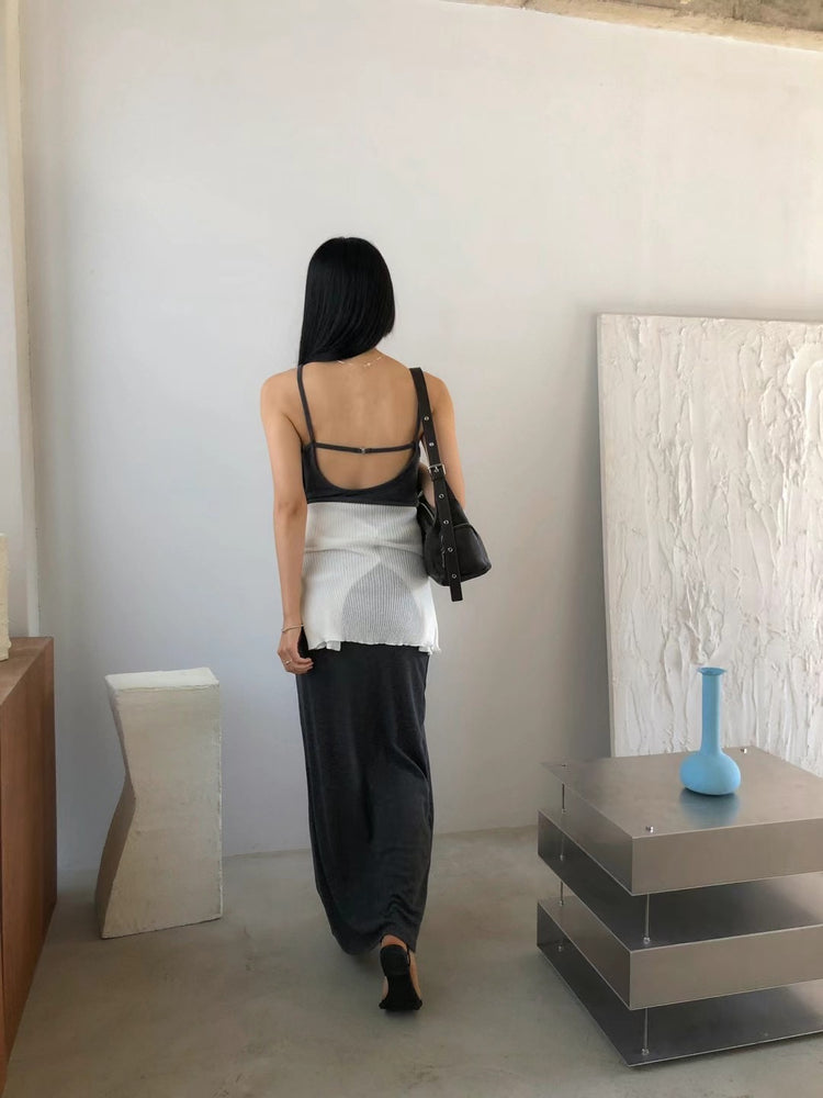 美背線細節bra連身裙