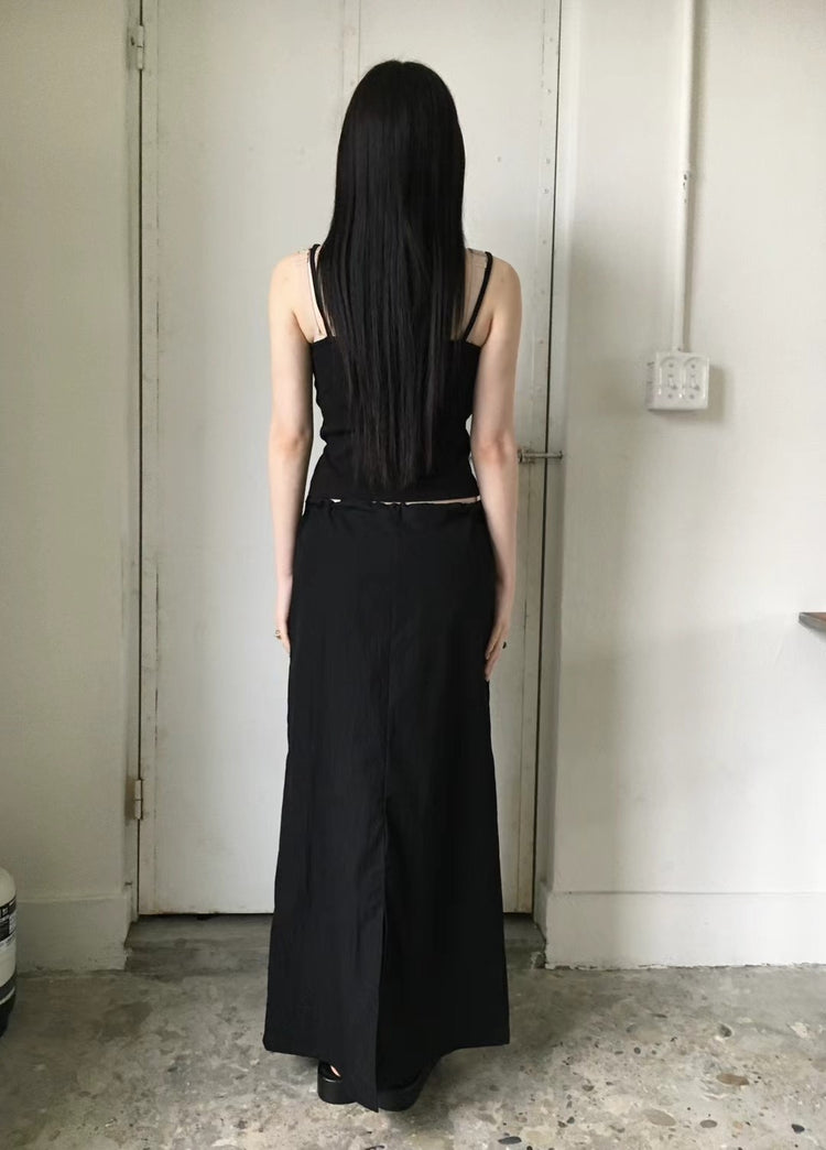 細帶金屬扣細節背心