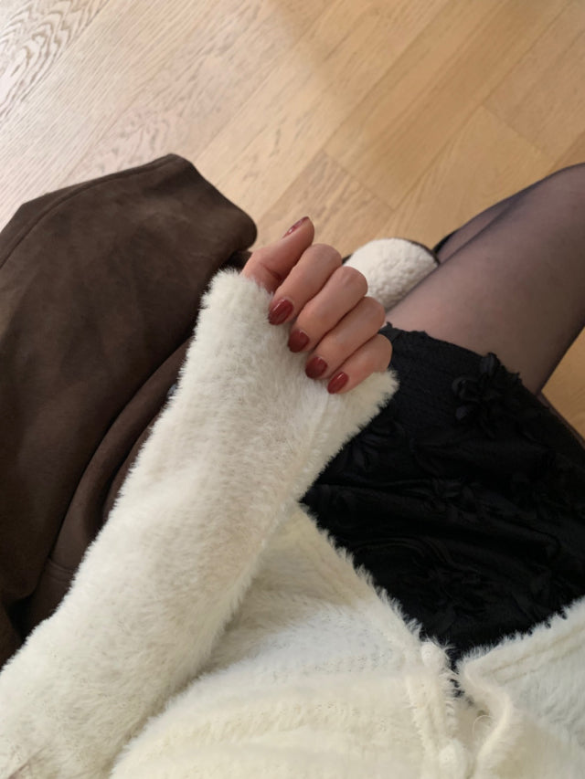 (現)麂皮質感保暖毛毛西外
