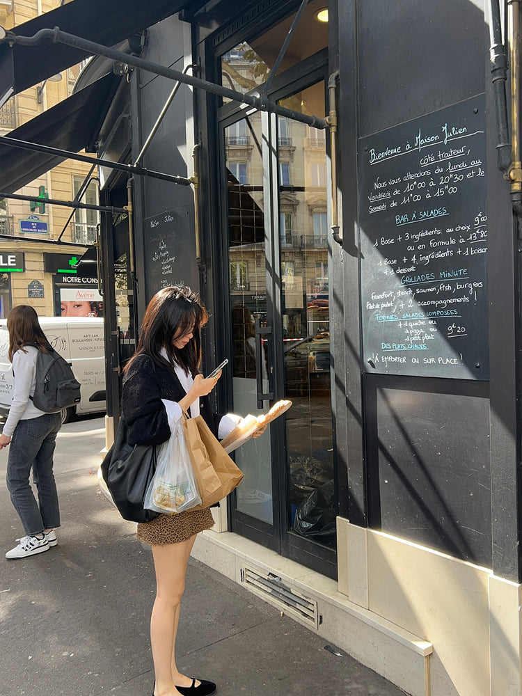 (現)高質豹紋紋理不修邊短裙