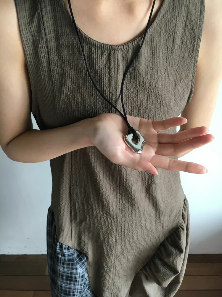 不規則金屬造型長項鏈