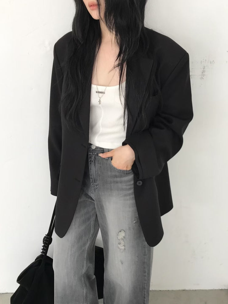 美刷色破壞感細節軟牛仔褲
