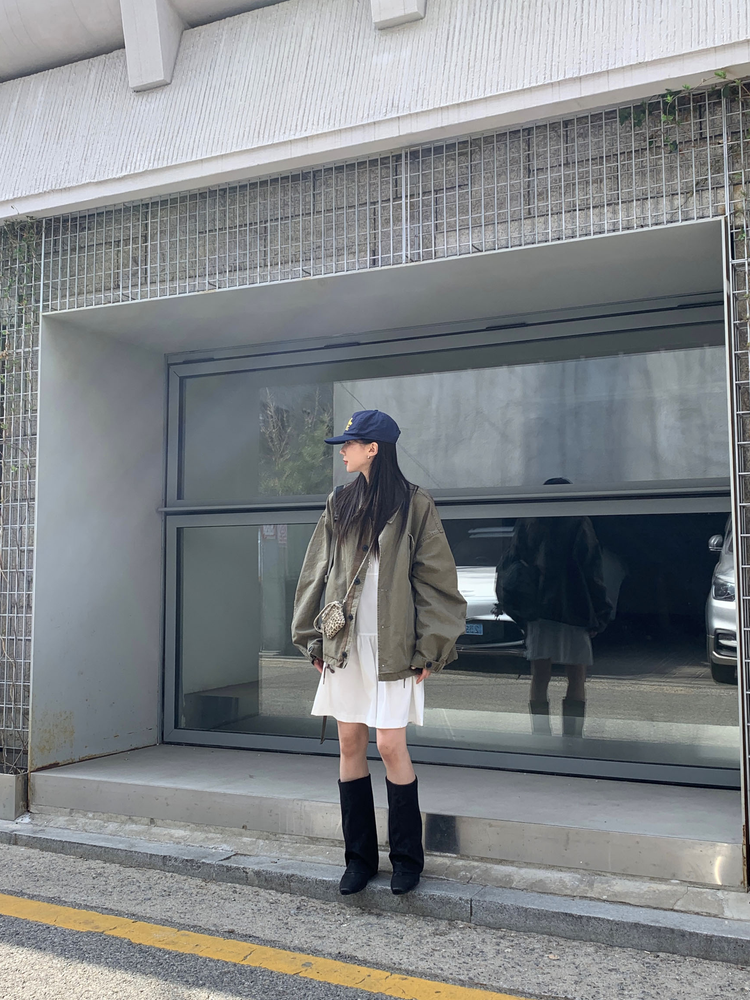 美背抓皺綁帶細節連身裙