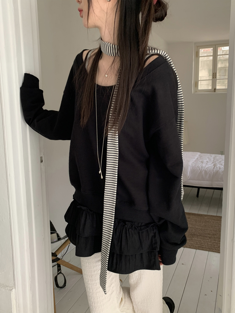 皺皺紋理美腿微喇叭褲