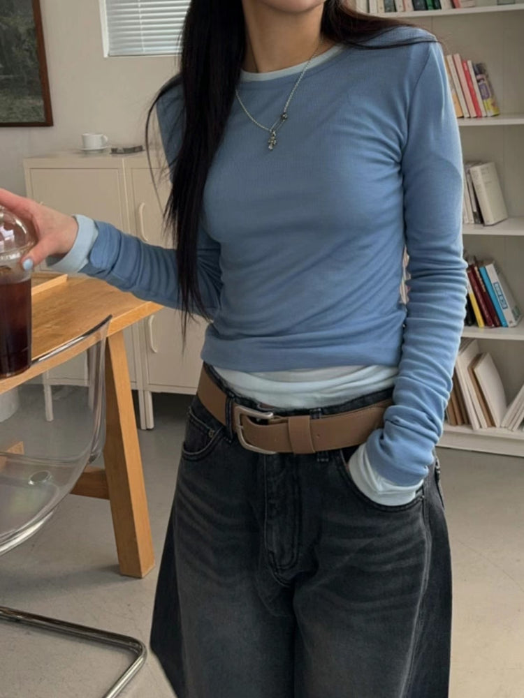 透膚彈性基礎上衣