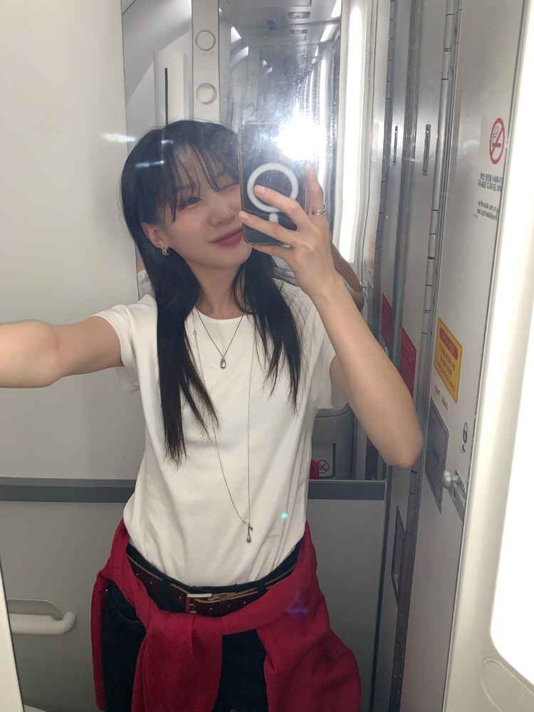 透膚麻料排鈕針織上衣
