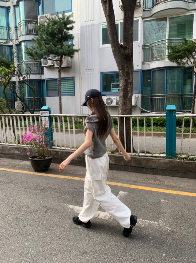 微透膚美肩細節針織上衣