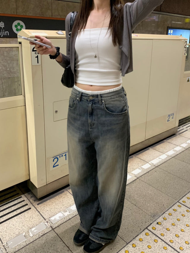 美色V領坑紋修身針織外套