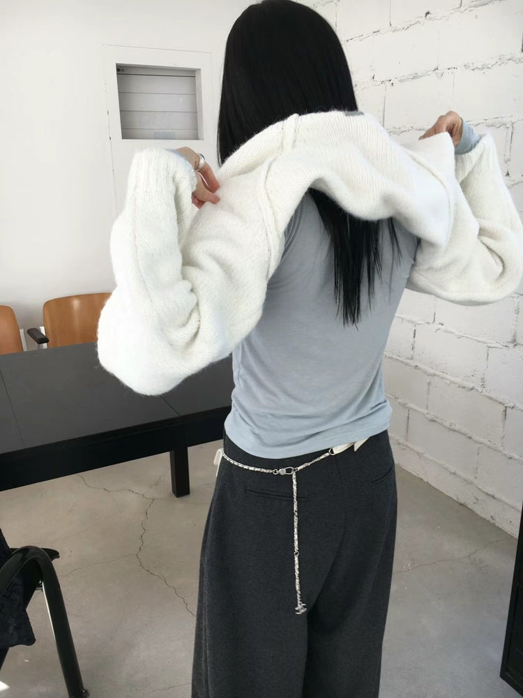 高領天絲雙面穿壓線細節上衣