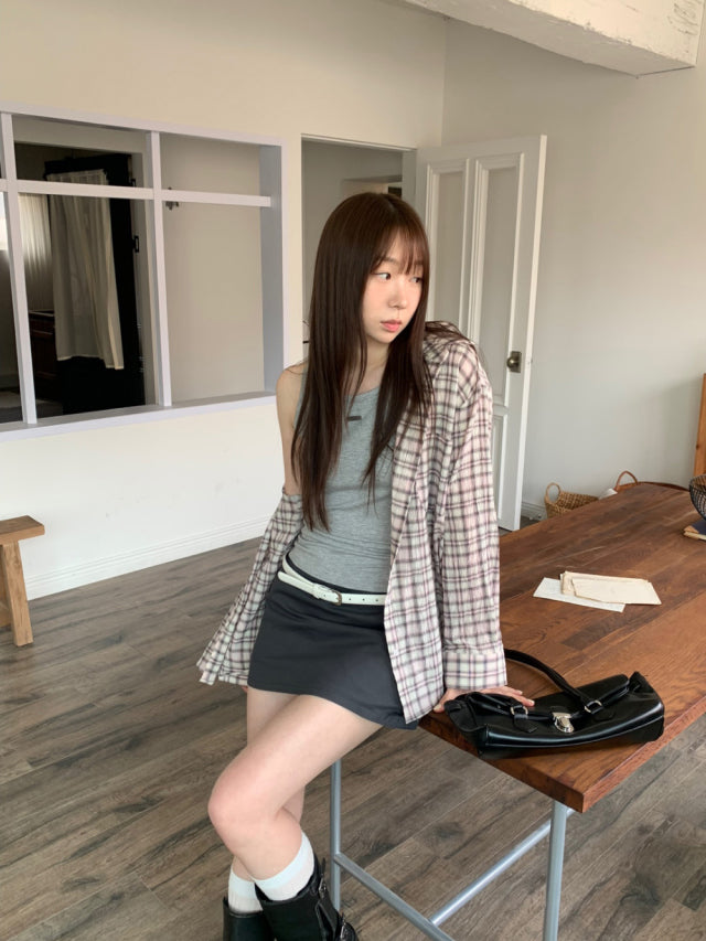 高質親膚金屬扣細節背心