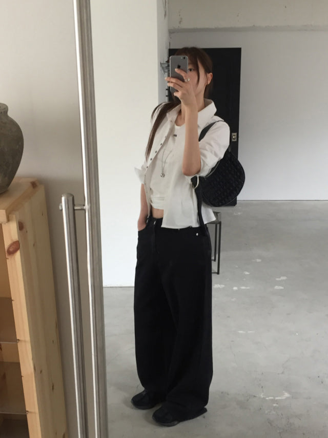 高質親膚金屬扣細節背心