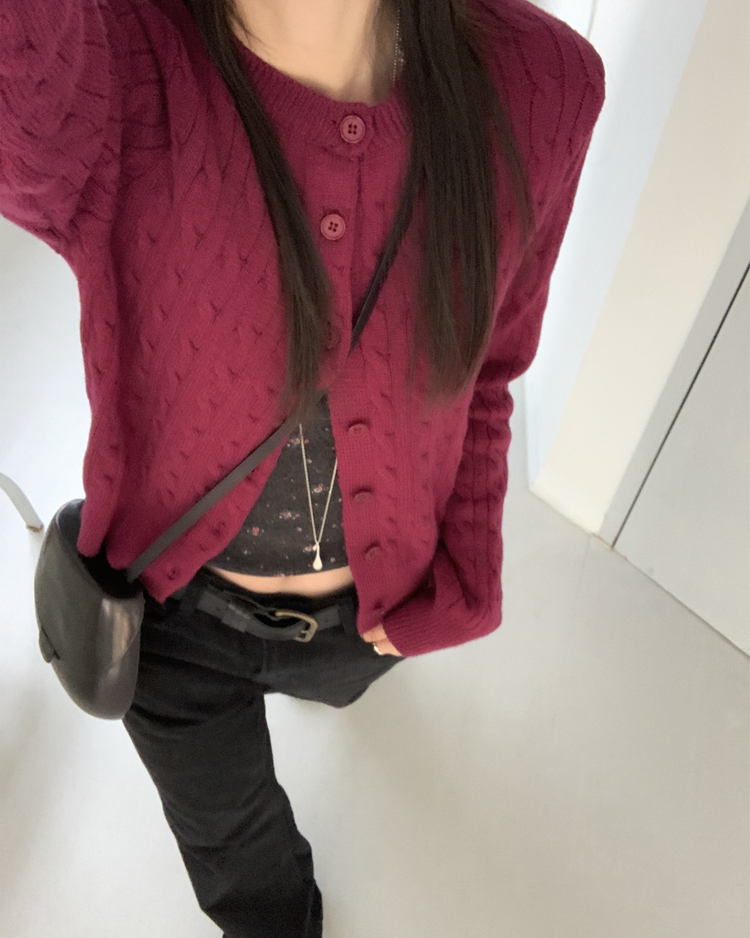 輕磨毛基礎直腿牛仔褲