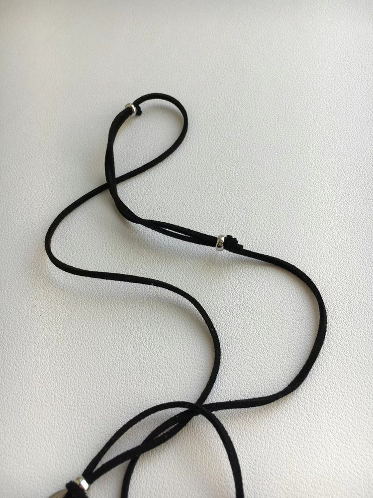 金屬圓弧形細節長項鏈
