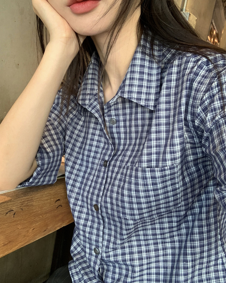 百搭修身七分袖襯衫