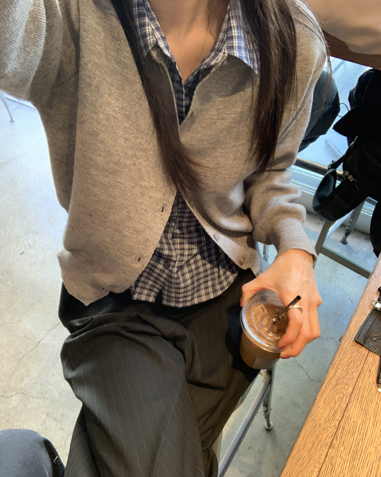 百搭修身七分袖襯衫