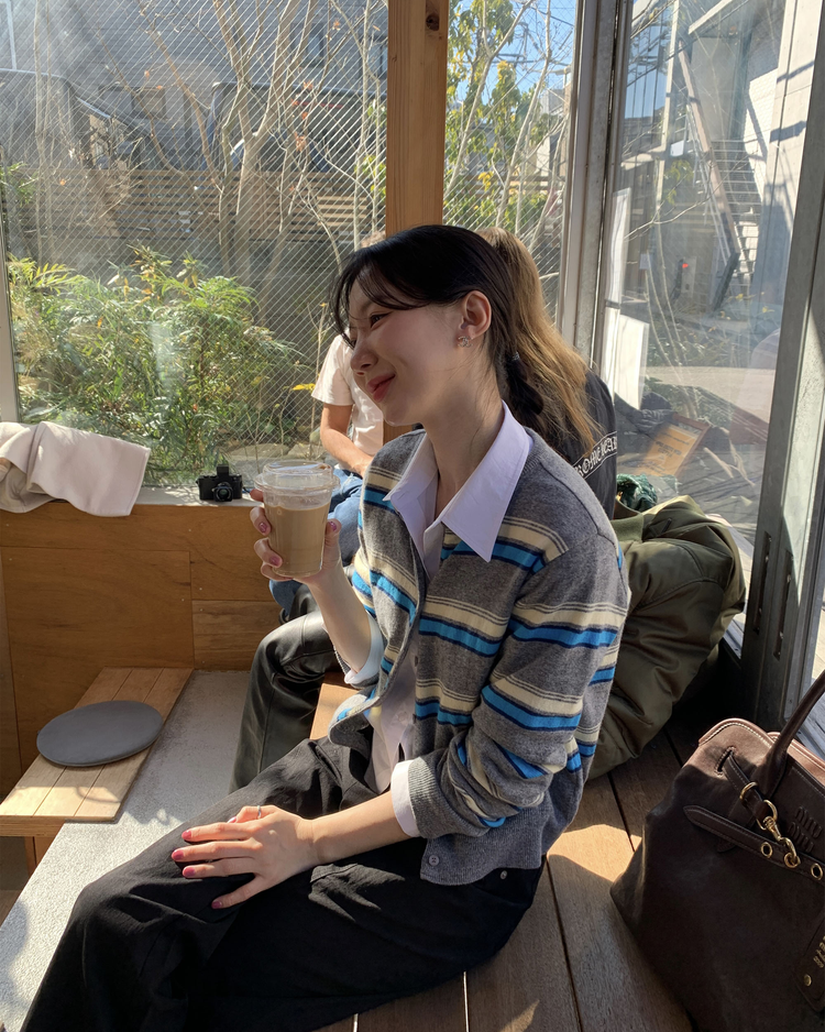 百搭修身七分袖襯衫