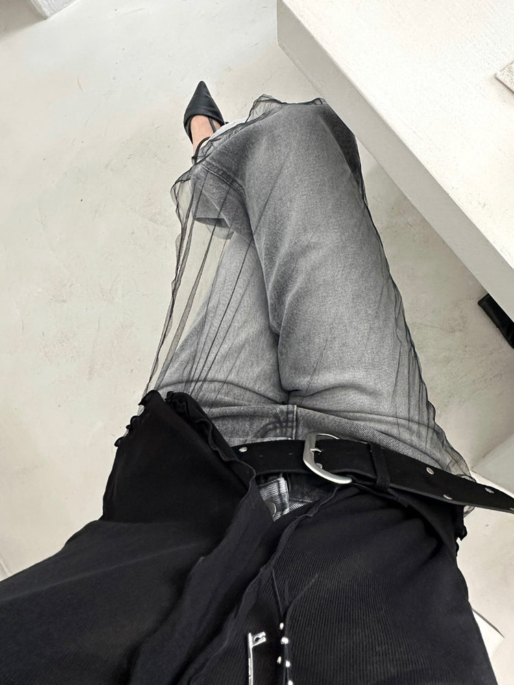 透紗造型感連身裙