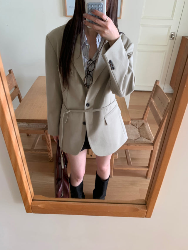 基礎翻領垂帶細節西外