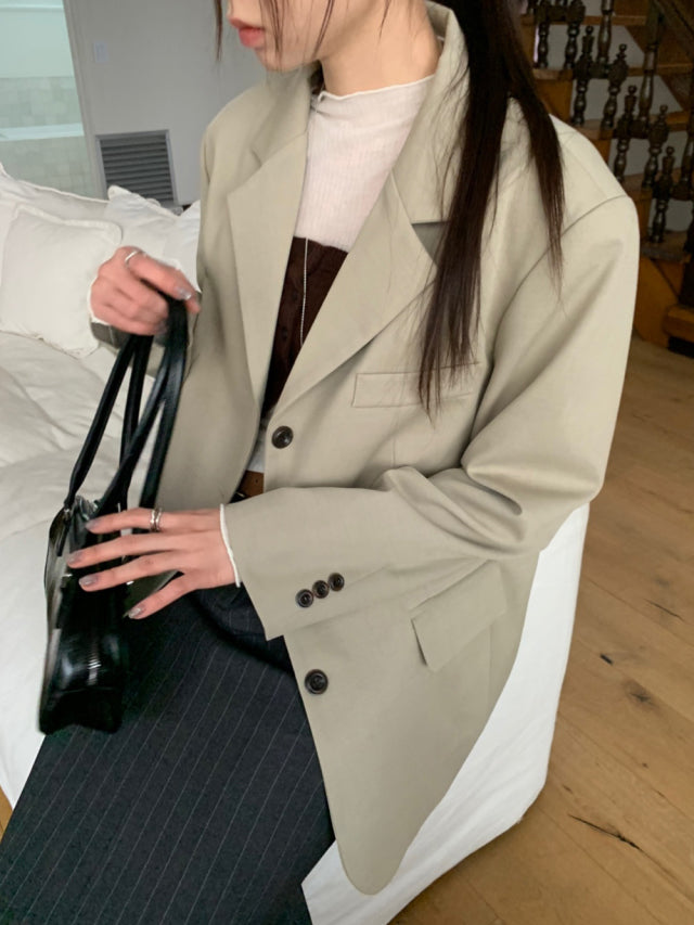 基礎翻領垂帶細節西外