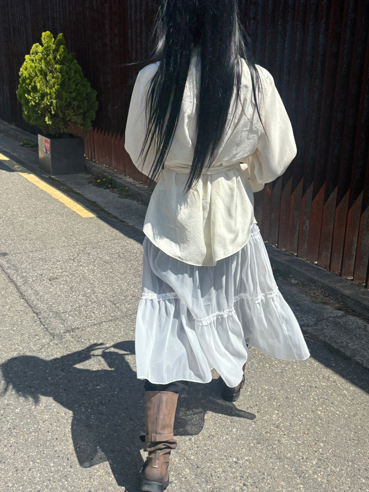 透膚蛋糕層細節半裙