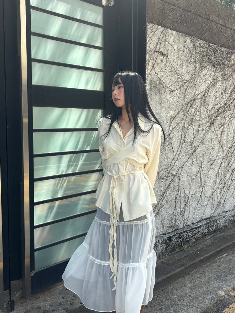 透膚蛋糕層細節半裙