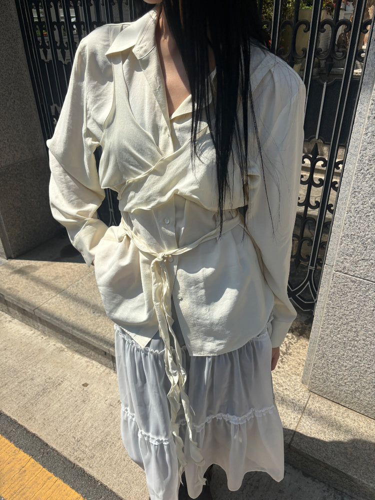 透膚蛋糕層細節半裙