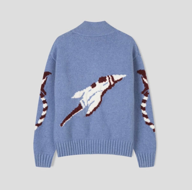 Unisex圖案針織外套