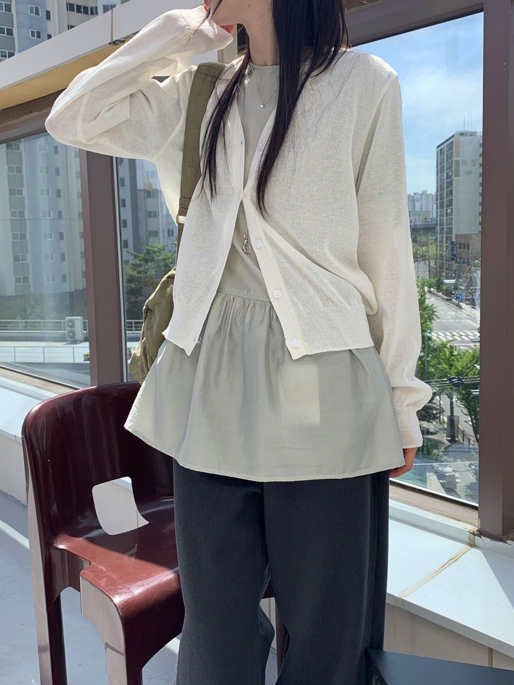 基礎美色垂感細節直褲