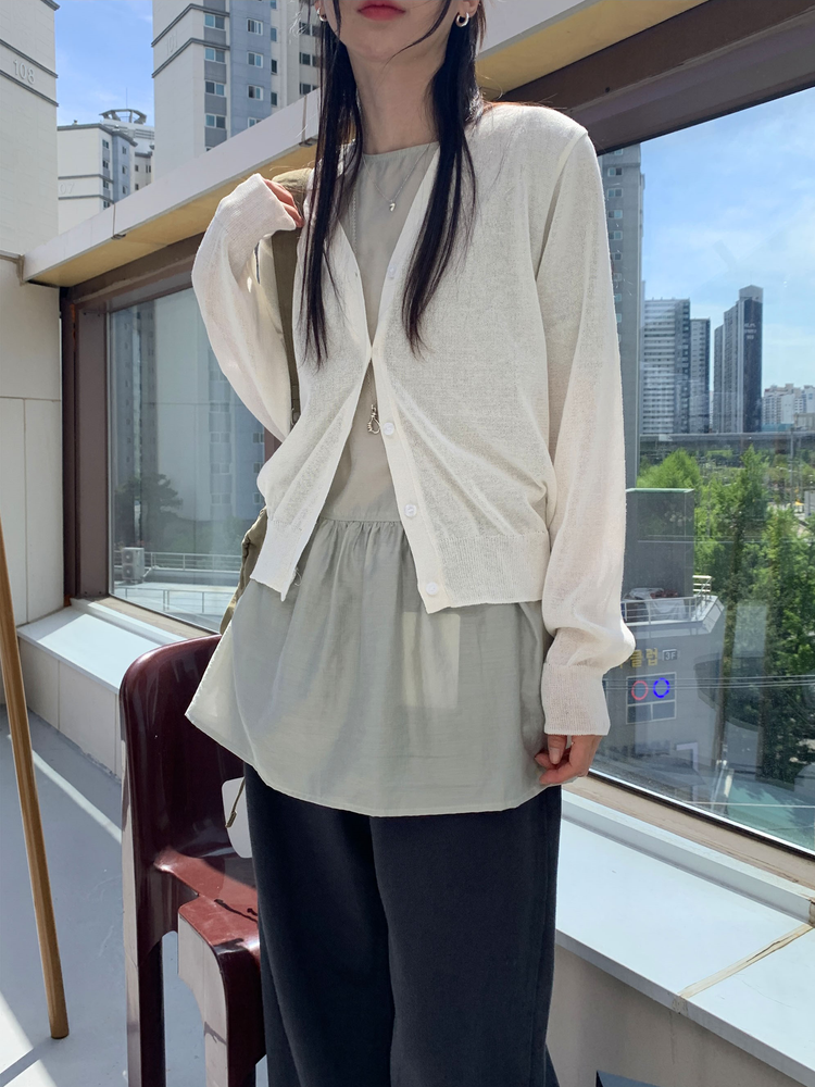基礎美色垂感細節直褲