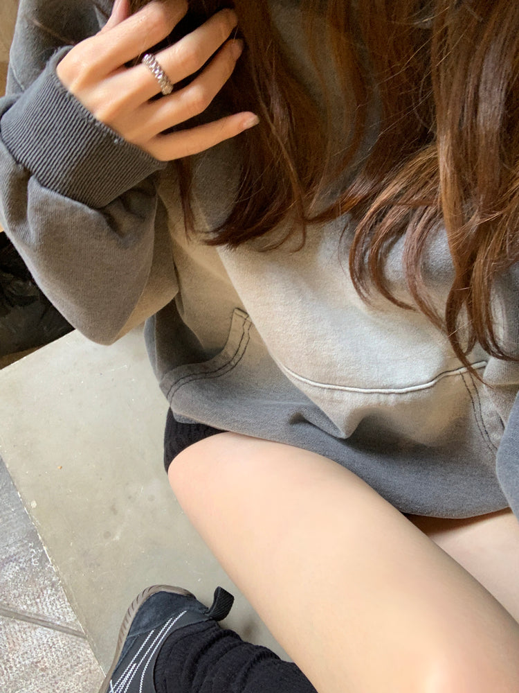 高質洗水牛仔連帽衛衣