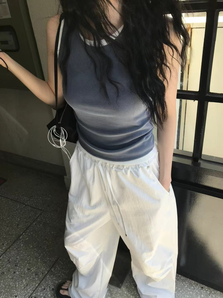 前後兩穿金屬細節背心