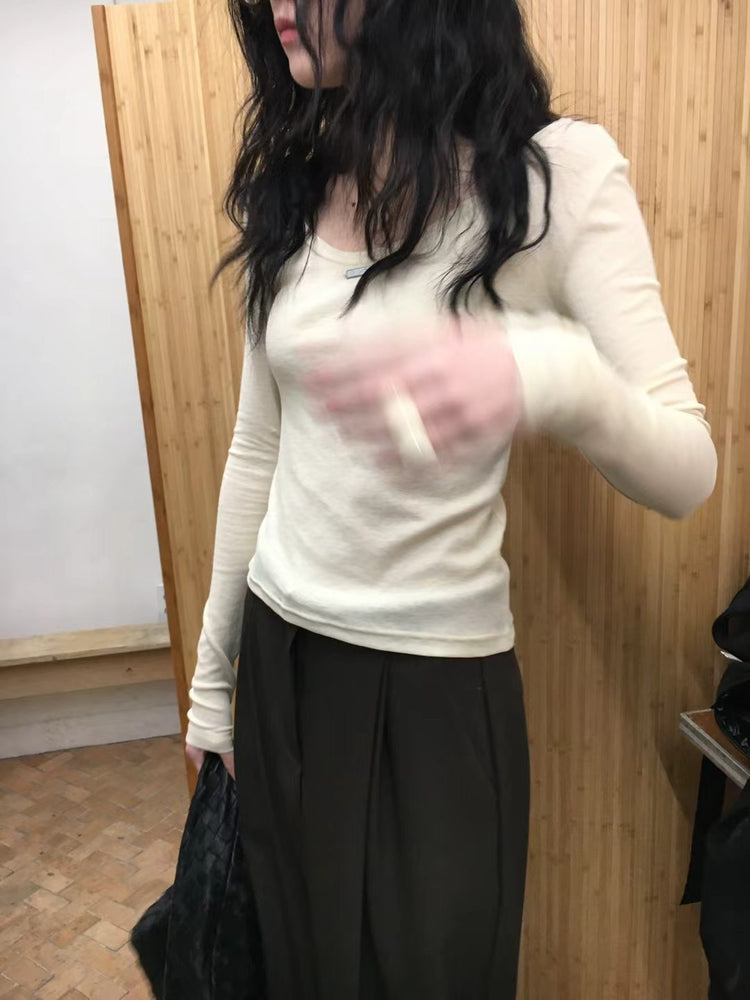前後兩穿金屬扣細節上衣