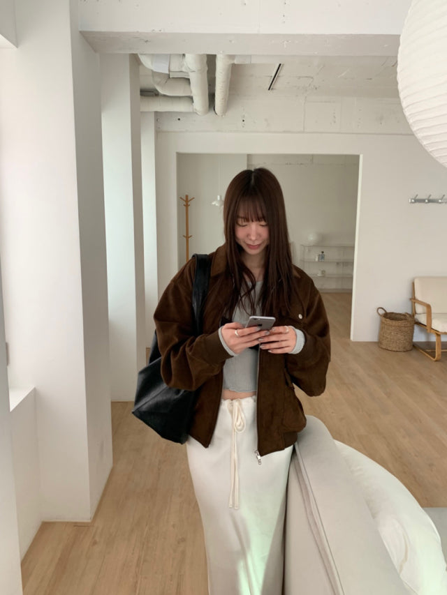 霧面光澤感抽繩魚尾半裙