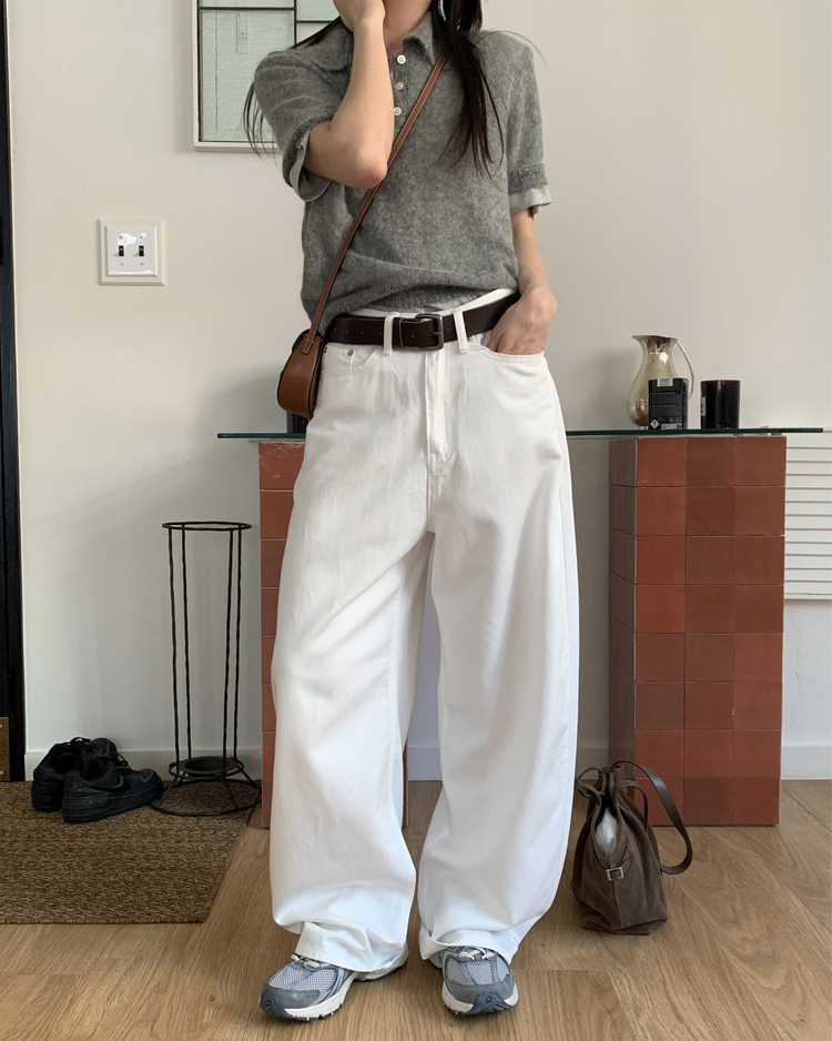 基礎美色繭型褲
