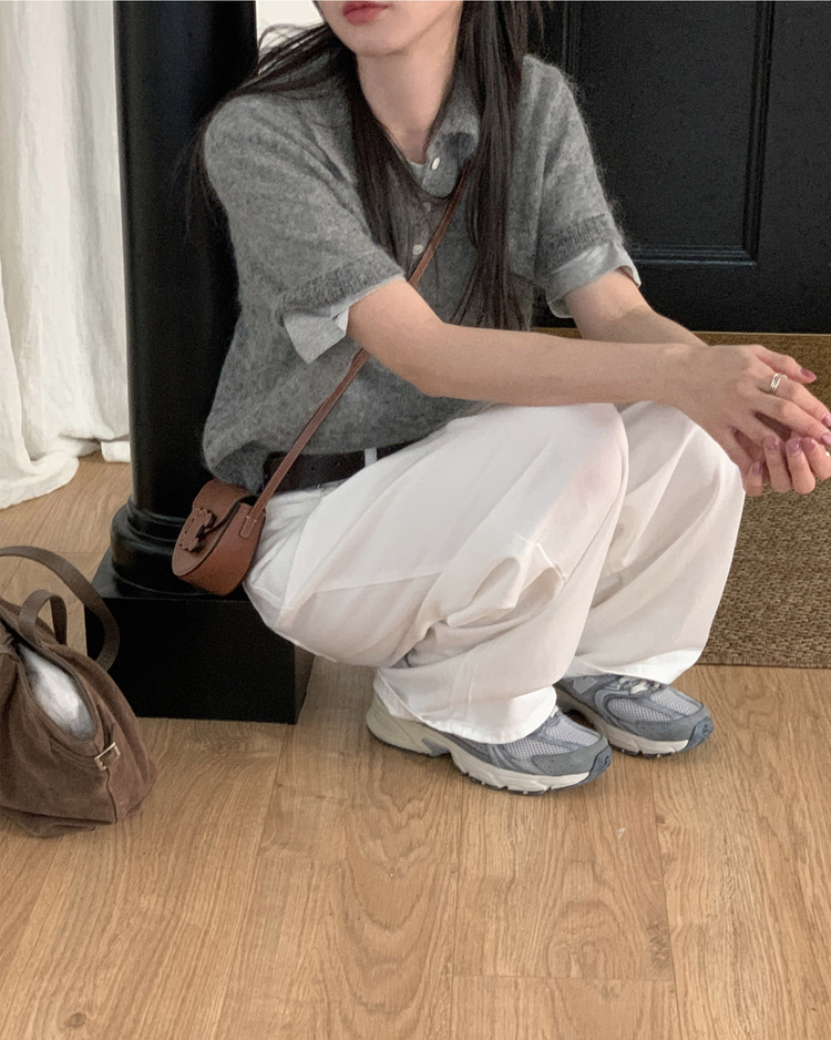 基礎美色繭型褲