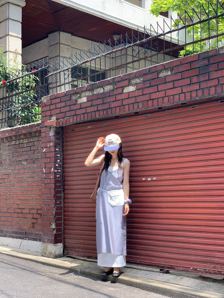 透膚紗感雙層細節連身裙
