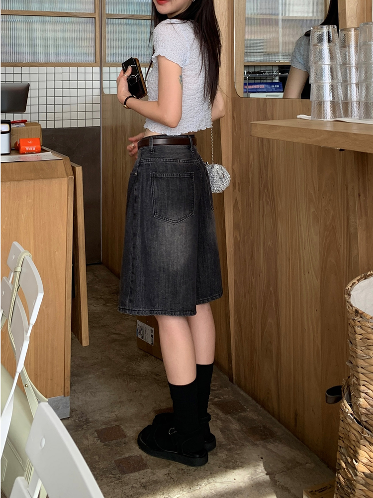 輕薄美刷色基礎五分褲