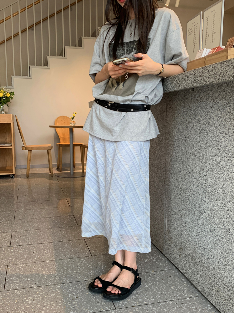 休閒小馬圖案寬鬆上衣